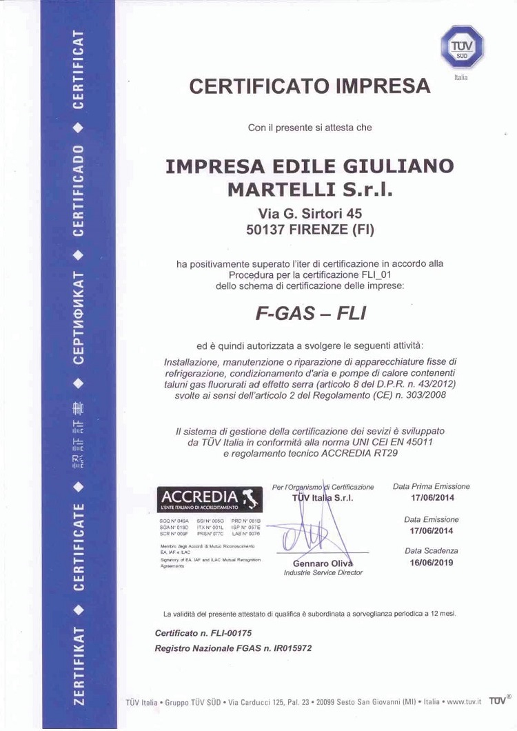 tuv italia certificazione pdf